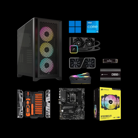 The contents of what is included in the Pro build kit